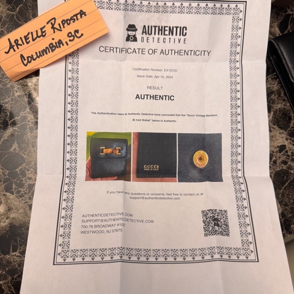 Gucci Bamboo trifold vintage wallet - Picture 8 of 11